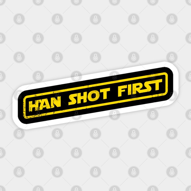 First shot Sticker by nickbeta